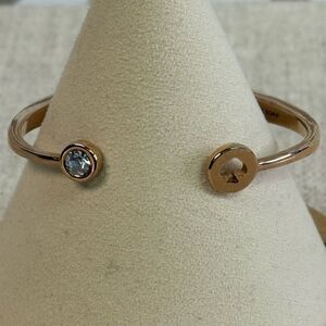 Kate Spade Rose Gold Spot The Spade Hinged Bracelet